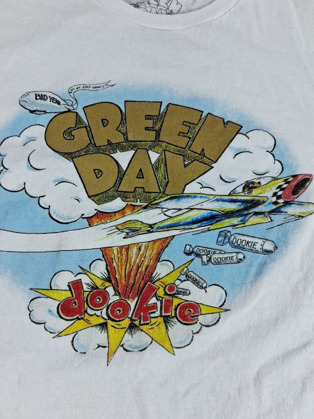 Green Day Band Dookie Album T-Shirt White Short Sleeve Cotton Size M - Picture 4 of 13